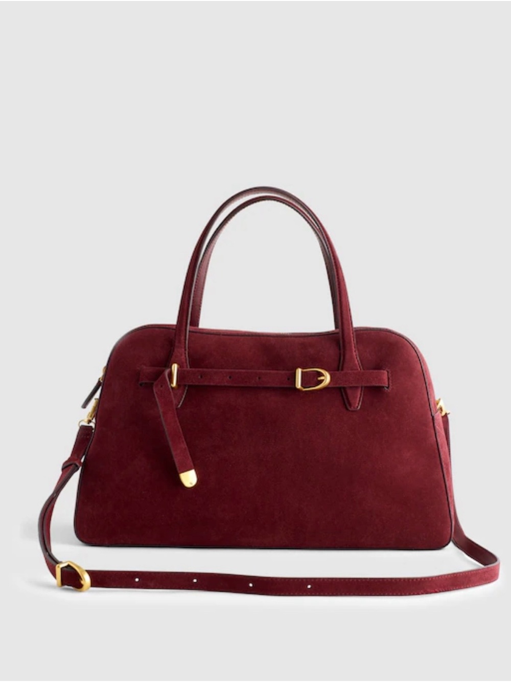 Madwell The Belted Satchel Bag Sangria NWOT